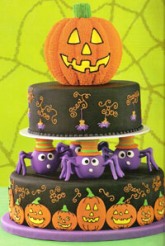 Torta 2 pisos con calabaza