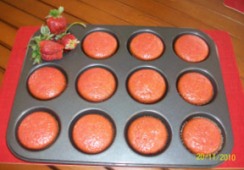 Muffins de fresa